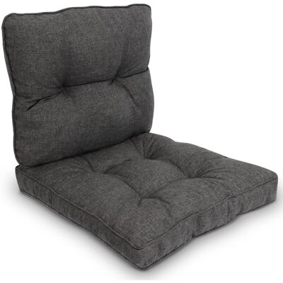 BEAUTISSU Coussin De Salon D'Extérieur Beauflair, 50 X 40 Cm, 50 X 50 Cm, Gris Graphite - Publicité BEAUTISSU Coussin De Salon D'Extérieur Beauflair, 50 X 40 Cm, 50 X 50 Cm, Gris Graphite - Publicité