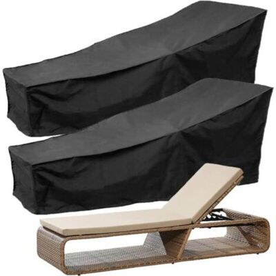 OEM 2pcs Housse Pour Transat Jardin, 210d Housse Chaise Longue Housse Bain De Soleil Exterieur Imperméable Pliante Anti-poussière Etanche En Polyester (210x75x80/40cm) - Publicité OEM 2pcs Housse Pour Transat Jardin, 210d Housse Chaise Longue Housse Bain De Soleil Exterieur Imperméable Pliante Anti-poussière Etanche En Polyester (210x75x80/40cm) - Publicité