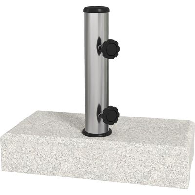 ACKERMAN Pied De Parasol 25 Kg, Support Pour Parasols Semi-circulaires À Mât De Ø 32/38/48 Mm, Pour Jardin Ou Balcon, En Granit Gris, 45 X 22,5 X 40 Cm - Publicité ACKERMAN Pied De Parasol 25 Kg, Support Pour Parasols Semi-circulaires À Mât De Ø 32/38/48 Mm, Pour Jardin Ou Balcon, En Granit Gris, 45 X 22,5 X 40 Cm - Publicité