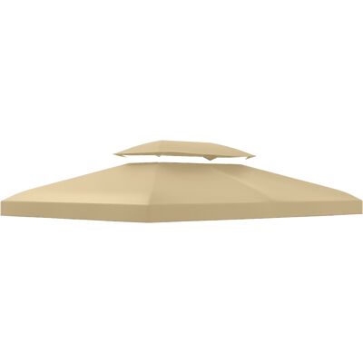 ACKERMAN Toiture De Remplacement Pour Tonnelle De 3 X 4 M, Hydrofuge, Double Toiture, Beige - Publicité ACKERMAN Toiture De Remplacement Pour Tonnelle De 3 X 4 M, Hydrofuge, Double Toiture, Beige - Publicité