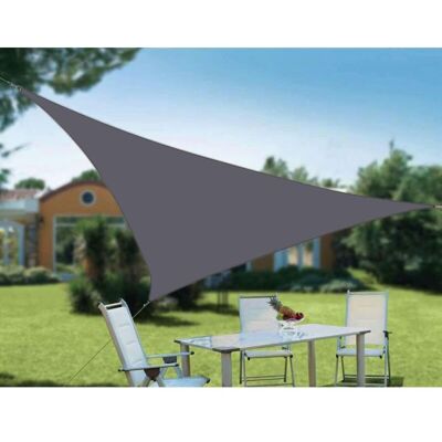 PELTOR Voile D'Ombrage Triangulaire Anti-uv À 98 % Pour Jardin Extérieur - 3 X 3 X 3 M - Publicité PELTOR Voile D'Ombrage Triangulaire Anti-uv À 98 % Pour Jardin Extérieur - 3 X 3 X 3 M - Publicité