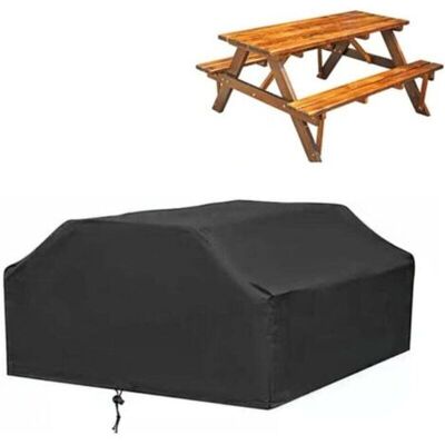 OEM Housse De Table Et De Chaise De Jardin Monobloc, Housse De Table De Salon D'Extérieur 210d, Housse De Banc De Patio Rectangulaire Pour Table De Pique-nique Et Cuisine D'Extérieur (noir) - Publicité OEM Housse De Table Et De Chaise De Jardin Monobloc, Housse De Table De Salon D'Extérieur 210d, Housse De Banc De Patio Rectangulaire Pour Table De Pique-nique Et Cuisine D'Extérieur (noir) - Publicité