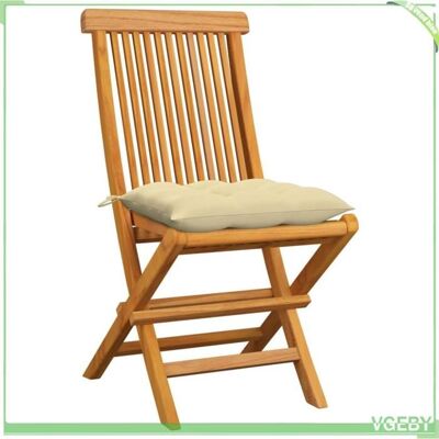 OEM Chaise De Jardin Pliable - Fafeicy - 3065607 - Teck Massif - Coussins Blanc Cassé - Lot De 6 - Publicité OEM Chaise De Jardin Pliable - Fafeicy - 3065607 - Teck Massif - Coussins Blanc Cassé - Lot De 6 - Publicité