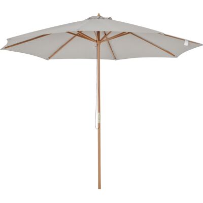 ACKERMAN Parasol De Jardin En Bois 300 Cm, Parasol De Balcon En Bambou En Gris, Idéal Pour Terrasse Et Jardin - Publicité ACKERMAN Parasol De Jardin En Bois 300 Cm, Parasol De Balcon En Bambou En Gris, Idéal Pour Terrasse Et Jardin - Publicité