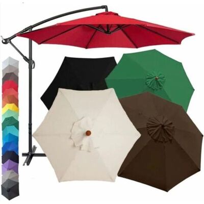SCORPIO Housse De Rechange Pour Parasol 8 Baleines,toile De Remplacement Parasol,diamètre 3m / Ronde Toile (rouge) - Publicité SCORPIO Housse De Rechange Pour Parasol 8 Baleines,toile De Remplacement Parasol,diamètre 3m / Ronde Toile (rouge) - Publicité