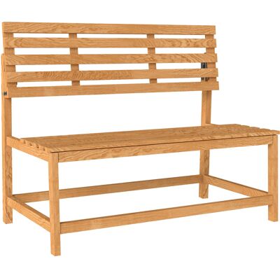 ARRIGONI Banc De Jardin 2 Places En Bois Convertible En Table De Pique-nique 110x61x89 Cm Teck - Publicité ARRIGONI Banc De Jardin 2 Places En Bois Convertible En Table De Pique-nique 110x61x89 Cm Teck - Publicité