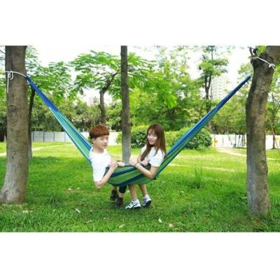 ABYSSE Extérieur Doux En Coton Tissu Hamac Brésilien Double Largeur 2 Personne Voyage Camping Hamac - Publicité ABYSSE Extérieur Doux En Coton Tissu Hamac Brésilien Double Largeur 2 Personne Voyage Camping Hamac - Publicité