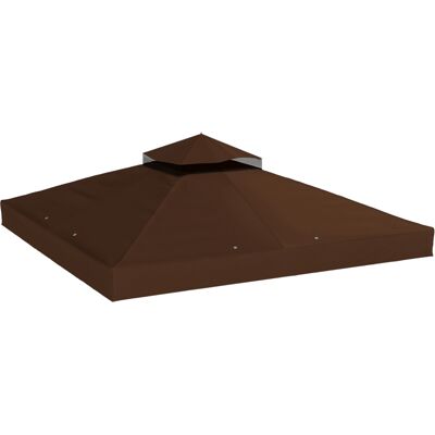 ACKERMAN Toiture De Remplacement 3 X 3 M Pour Gazebo, Bâche De Remplacement Avec Trous De Drainage, Protection Solaire Upf 30+, Couleur Café - Publicité ACKERMAN Toiture De Remplacement 3 X 3 M Pour Gazebo, Bâche De Remplacement Avec Trous De Drainage, Protection Solaire Upf 30+, Couleur Café - Publicité