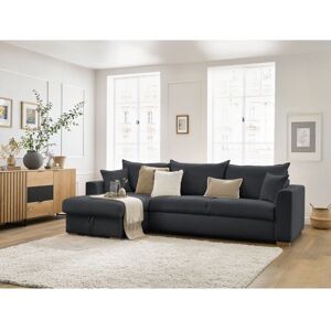 Bobochic - Canapé D'Angle Réversible Convertible Ouverture Express Augustin Tissu Bouclette 140x200 Gris Foncé - Publicité Bobochic - Canapé D'Angle Réversible Convertible Ouverture Express Augustin Tissu Bouclette 140x200 Gris Foncé - Publicité