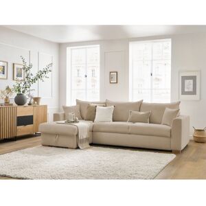 Bobochic - Canapé D'Angle Réversible Convertible Ouverture Express Augustin Tissu Bouclette 140x200 Beige - Publicité Bobochic - Canapé D'Angle Réversible Convertible Ouverture Express Augustin Tissu Bouclette 140x200 Beige - Publicité