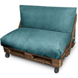 HAPPERS Coussin Palette En Simili Cuir D'Extérieur Patagonia Bleu Siège Et/ou Dossier 120x60x20 Patagonia Bleu - Publicité HAPPERS Coussin Palette En Simili Cuir D'Extérieur Patagonia Bleu Siège Et/ou Dossier 120x60x20 Patagonia Bleu - Publicité