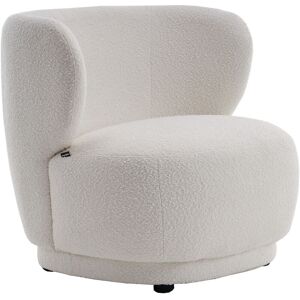 HOMIFAB Fauteuil En Tissu Bouclette Écru - Ester - Publicité HOMIFAB Fauteuil En Tissu Bouclette Écru - Ester - Publicité