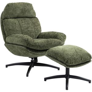 M&s - Fauteuil Et Repose Pied En Tissu Kaki Chiné - Atlas - Publicité M&s - Fauteuil Et Repose Pied En Tissu Kaki Chiné - Atlas - Publicité