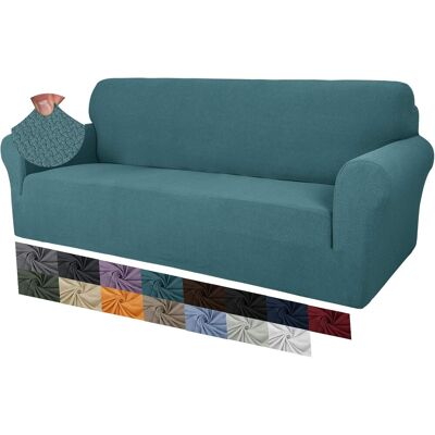 OEM 1 Housse De Canapé Jacquard Extensible Antidérapante 4 Places Protection Animaux Salon Bleu Paon - Publicité OEM 1 Housse De Canapé Jacquard Extensible Antidérapante 4 Places Protection Animaux Salon Bleu Paon - Publicité