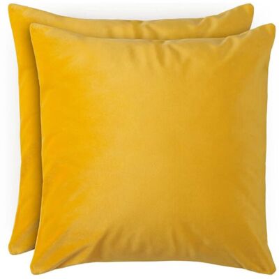 OEM Jaune Lot De 2 Housse De Coussin En Velours - Taie D'Oreiller 45x45 Velours Doux - Housses De Coussin Fermeture Zip Cachée, Pour Coussins De Canapé Et Coussins Décoratifs, Lavable - Publicité OEM Jaune Lot De 2 Housse De Coussin En Velours - Taie D'Oreiller 45x45 Velours Doux - Housses De Coussin Fermeture Zip Cachée, Pour Coussins De Canapé Et Coussins Décoratifs, Lavable - Publicité