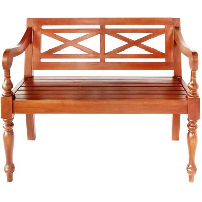 Maison Exclusive - Banc Batavia 98 Cm Bois D'Acajou Massif Marron Foncé - Publicité Maison Exclusive - Banc Batavia 98 Cm Bois D'Acajou Massif Marron Foncé - Publicité