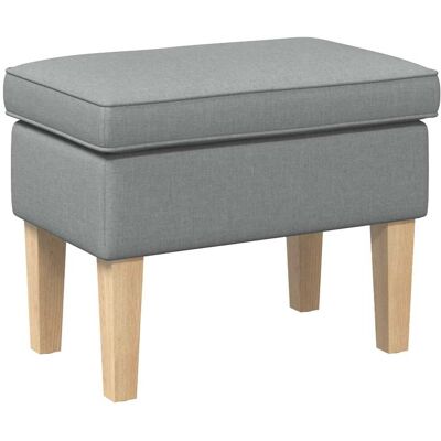 Pouf Gris Clair 55 X 35 X 41 Cm Tissu Vidaxl - Publicité Pouf Gris Clair 55 X 35 X 41 Cm Tissu Vidaxl - Publicité
