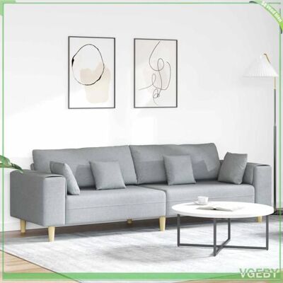 OEM Canapé - 3335143 - Gris Clair - Tissu Respirant - 3 Places - Publicité OEM Canapé - 3335143 - Gris Clair - Tissu Respirant - 3 Places - Publicité