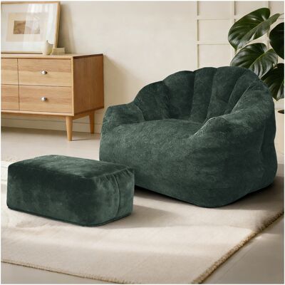 ACKERMAN Bear Paw Single Sofa With Ottoman– Elevate Your Relaxation Space - Publicité ACKERMAN Bear Paw Single Sofa With Ottoman– Elevate Your Relaxation Space - Publicité