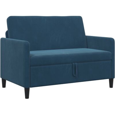 Sofa Avec Rangement Bleu 122 X 78 X 87 Cm Polyester Vidaxl - Publicité Sofa Avec Rangement Bleu 122 X 78 X 87 Cm Polyester Vidaxl - Publicité