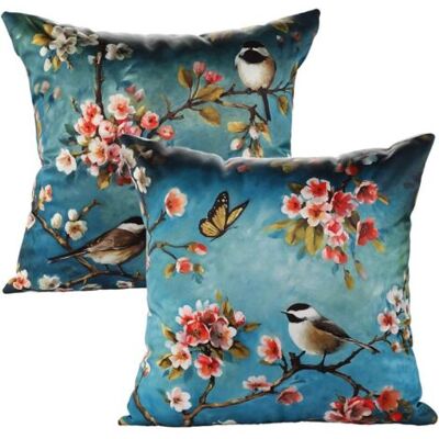 OEM Royaluxe-2 Pièces Housse De Coussin De Motifs Taie D'Oreiller Pour Maison Salon Coussin Decoration Canapé, 45x45cm, (oiseau) - Publicité OEM Royaluxe-2 Pièces Housse De Coussin De Motifs Taie D'Oreiller Pour Maison Salon Coussin Decoration Canapé, 45x45cm, (oiseau) - Publicité
