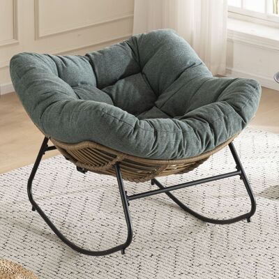 ACKERMAN Fauteuil À Bascule, Fauteuil D'Accent En Chenille Rembourrée, Fauteuil À Bascule Moderne Pour Chambre D'Enfant Pour Salon, Chambre À Coucher, Appartement - Publicité ACKERMAN Fauteuil À Bascule, Fauteuil D'Accent En Chenille Rembourrée, Fauteuil À Bascule Moderne Pour Chambre D'Enfant Pour Salon, Chambre À Coucher, Appartement - Publicité