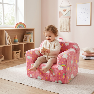 ACKERMAN Canapé Pour Enfants, Canapé D'Enfant Avec Poignée De Transport Et Poches Latérales, Fauteuil En Mousse Pour Enfant, Fauteuil Pour Tout-petit Avec Accoudoirs, Fauteuil Léger Pour Enfant, Arc-en-ciel Ro - Publicité ACKERMAN Canapé Pour Enfants, Canapé D'Enfant Avec Poignée De Transport Et Poches Latérales, Fauteuil En Mousse Pour Enfant, Fauteuil Pour Tout-petit Avec Accoudoirs, Fauteuil Léger Pour Enfant, Arc-en-ciel Ro - Publicité