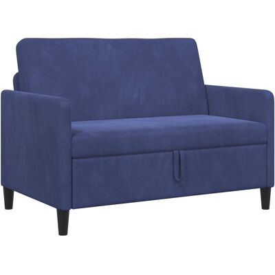 Sofa Avec Rangement Bleu Police 122 X 78 X 87 Cm Polyester Vidaxl - Publicité Sofa Avec Rangement Bleu Police 122 X 78 X 87 Cm Polyester Vidaxl - Publicité