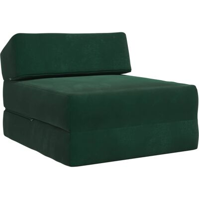 Canapé-lit Pliable Vert Foncé 60 X 70 X 41 Cm Tissu Vidaxl - Publicité Canapé-lit Pliable Vert Foncé 60 X 70 X 41 Cm Tissu Vidaxl - Publicité