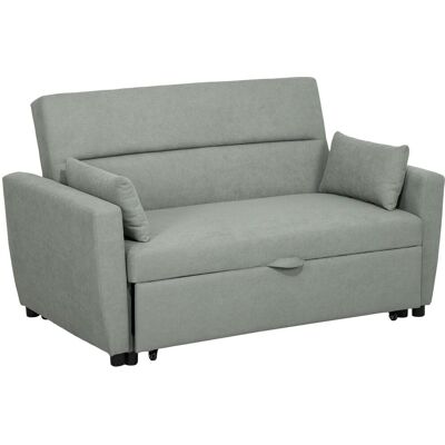 OEM Canapé-lit 2 Places Avec Fonction Couchage, Dossier Réglable, Coussins Inclus, Aspect Velours, Compartiment De Rangement Intégré, Gris Clair, Idéal Pour Le Salon Ou La Chambre D'Amis. Publicité OEM Canapé-lit 2 Places Avec Fonction Couchage, Dossier Réglable, Coussins Inclus, Aspect Velours, Compartiment De Rangement Intégré, Gris Clair, Idéal Pour Le Salon Ou La Chambre D'Amis. Publicité