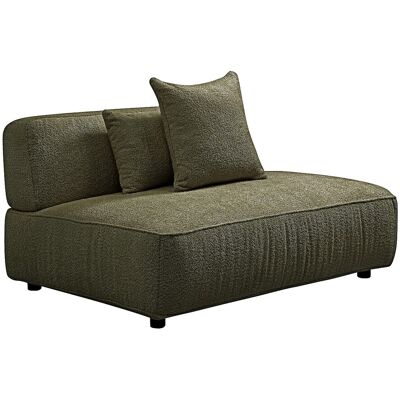 VENTE-UNIQUE Méridienne Droite En Tissu Bouclette Vert Kaki Lelaco - Publicité VENTE-UNIQUE Méridienne Droite En Tissu Bouclette Vert Kaki Lelaco - Publicité