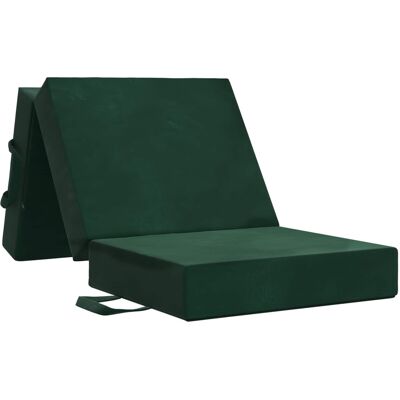 Canapé-lit Pliable 75 X 63 X 45 Cm Vert Foncé Vidaxl - Publicité Canapé-lit Pliable 75 X 63 X 45 Cm Vert Foncé Vidaxl - Publicité
