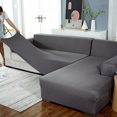 OEM (190-230cm)gris Housses De Canapé D Angle Couverture - Publicité OEM (190-230cm)gris Housses De Canapé D Angle Couverture - Publicité