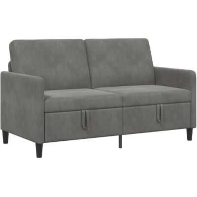 Sofa Avec Rangement Gris Foncé 152 X 78 X 87 Cm Polyester Vidaxl - Publicité Sofa Avec Rangement Gris Foncé 152 X 78 X 87 Cm Polyester Vidaxl - Publicité