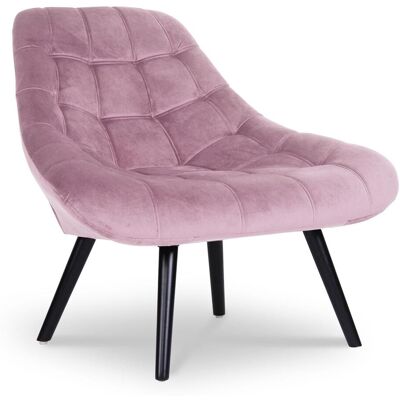 MENZZO Fauteuil Danios Velours Rose - Publicité MENZZO Fauteuil Danios Velours Rose - Publicité
