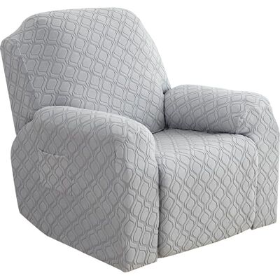 Vision Housse Extensible Pour Fauteuil Inclinable, Housse De Canapé Inclinable 1 Place Avec Poche Latérale, Pour Fauteuils De Relaxation Et De Massage, Ensemble Jacquard 4 Pièces (gris Clair) - Publicité Vision Housse Extensible Pour Fauteuil Inclinable, Housse De Canapé Inclinable 1 Place Avec Poche Latérale, Pour Fauteuils De Relaxation Et De Massage, Ensemble Jacquard 4 Pièces (gris Clair) - Publicité