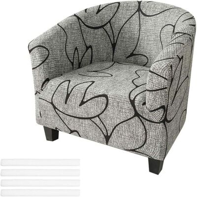 OEM Housse De Chaise De Baignoire Pour Fauteuils Housse De Canapé Extensible Housse De Canapé Amovible Housse De Protection De Meubles Pour Salle À Manger Salon Bureau Fauteuil Universel (gris) - Publicité OEM Housse De Chaise De Baignoire Pour Fauteuils Housse De Canapé Extensible Housse De Canapé Amovible Housse De Protection De Meubles Pour Salle À Manger Salon Bureau Fauteuil Universel (gris) - Publicité