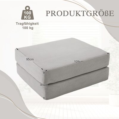 ALLAUVE Canapé Modulaire Compressé – Mousse Épaisse, Douce Et Hypoallergénique, 2 Blocs Pour Un Confort Optimal. Convertible En Fauteuil Simple – Gain De Place, Polyvalent, Adaptable – Parfait Pour Toutes Les - Publicité ALLAUVE Canapé Modulaire Compressé – Mousse Épaisse, Douce Et Hypoallergénique, 2 Blocs Pour Un Confort Optimal. Convertible En Fauteuil Simple – Gain De Place, Polyvalent, Adaptable – Parfait Pour Toutes Les - Publicité