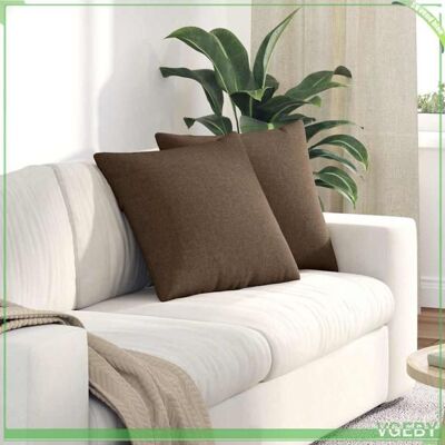 OEM Coussins De Canapé - Marron - 50 X 50 Cm - Housses Amovibles - Rembourrage Polyester - Publicité OEM Coussins De Canapé - Marron - 50 X 50 Cm - Housses Amovibles - Rembourrage Polyester - Publicité