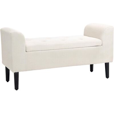 OEM Banc Coffre De Rangement Capitonné Avec Accoudoirs Pour La Chambre À Coucher, Entrée, Salon, Beige Avec Assise Confortable Et Rangement Intérieur Facile À Assembler Avec Instructions Incluses - Publicité OEM Banc Coffre De Rangement Capitonné Avec Accoudoirs Pour La Chambre À Coucher, Entrée, Salon, Beige Avec Assise Confortable Et Rangement Intérieur Facile À Assembler Avec Instructions Incluses - Publicité