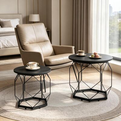 OEM 2pcs Sofa Tisch,couchtische,auffallender Design Couchtische,runder Beistelltische Mit Abnehmbarer Tischplatte(nur Mit Couchtisch) - Publicité OEM 2pcs Sofa Tisch,couchtische,auffallender Design Couchtische,runder Beistelltische Mit Abnehmbarer Tischplatte(nur Mit Couchtisch) - Publicité