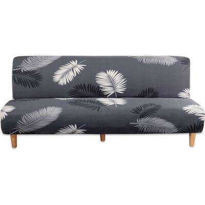 Vision Universel Housse Canapé Extensible Sans Accoudoir, 3 Places Couverture De Canapé Pour Banquette Clic Clac Pliant Sans Accoudoirs, Protection De Canapé Salon, Grey Leaf - Publicité Vision Universel Housse Canapé Extensible Sans Accoudoir, 3 Places Couverture De Canapé Pour Banquette Clic Clac Pliant Sans Accoudoirs, Protection De Canapé Salon, Grey Leaf - Publicité