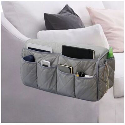 OEM Sac De Rangement Latéral Pour Accoudoirs De Canapé - Économie D’espace - Solide - Grande Télécommande Pour Tv, Articles Divers, Organiseur, Sac De Rangement Gris - Publicité OEM Sac De Rangement Latéral Pour Accoudoirs De Canapé - Économie D’espace - Solide - Grande Télécommande Pour Tv, Articles Divers, Organiseur, Sac De Rangement Gris - Publicité