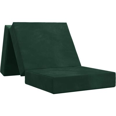 Canapé-lit Pliable 90 X 63 X 45 Cm Vert Foncé Vidaxl - Publicité Canapé-lit Pliable 90 X 63 X 45 Cm Vert Foncé Vidaxl - Publicité