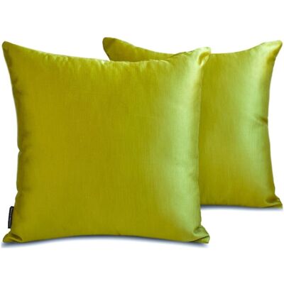 OEM Taies D'Oreiller Décoratives Homecentric, Jaune-vert, 56 Cm X 56 Cm, Lot De 2, Housses De Coussin De Canapé Unies En Satin - Style Moderne - Publicité OEM Taies D'Oreiller Décoratives Homecentric, Jaune-vert, 56 Cm X 56 Cm, Lot De 2, Housses De Coussin De Canapé Unies En Satin - Style Moderne - Publicité