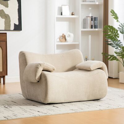 XISRENS Canapé Modulable À Compression En Tissu Chenille, Garni De Mousse Haute Résilience 30d. Facile À Déplacer Et Doté D'Une Base Antidérapante, Il Est Idéal Pour Les Salons Et Autres Espaces. Kaki Clair - Publicité XISRENS Canapé Modulable À Compression En Tissu Chenille, Garni De Mousse Haute Résilience 30d. Facile À Déplacer Et Doté D'Une Base Antidérapante, Il Est Idéal Pour Les Salons Et Autres Espaces. Kaki Clair - Publicité