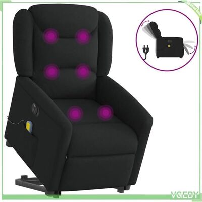 OEM Fauteuil Inclinable De Massage Électrique - Faf7291712427497 - Noir - Levage Électrique - Massage 6 Points - Publicité OEM Fauteuil Inclinable De Massage Électrique - Faf7291712427497 - Noir - Levage Électrique - Massage 6 Points - Publicité