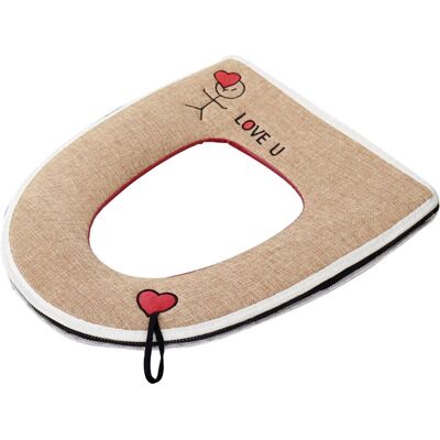 BRINSEA Coussin De Toilette En Mélange De Lin Sans Décoloration Avec Longe De Traction Confortable Tissu Doux Coussin De Couvertur - Publicité BRINSEA Coussin De Toilette En Mélange De Lin Sans Décoloration Avec Longe De Traction Confortable Tissu Doux Coussin De Couvertur - Publicité