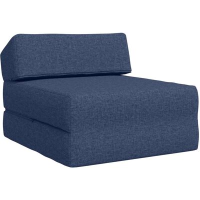 Canapé-lit Pliable Bleu 60 X 70 X 41 Cm Tissu Vidaxl - Publicité Canapé-lit Pliable Bleu 60 X 70 X 41 Cm Tissu Vidaxl - Publicité