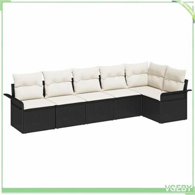 OEM Ensemble De Canapé De Jardin - Fafeicy - Modulaire - Noir - Polyrotin Résistant Uv - Coussins Déhoussables - Publicité OEM Ensemble De Canapé De Jardin - Fafeicy - Modulaire - Noir - Polyrotin Résistant Uv - Coussins Déhoussables - Publicité